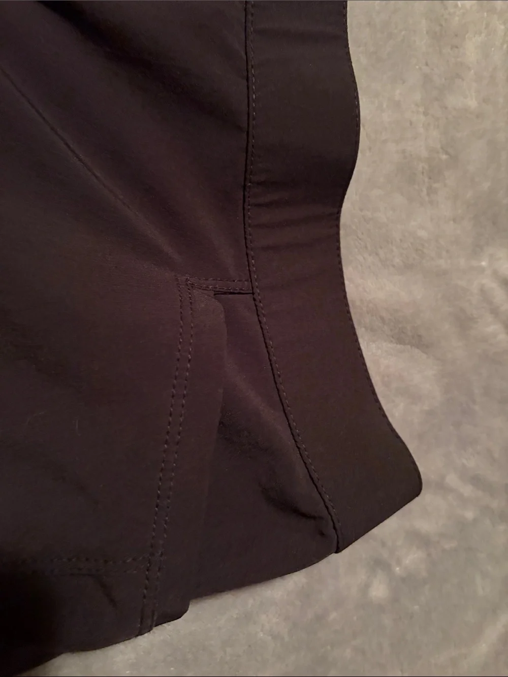 Men's Flat Front Cargo Shorts - Black